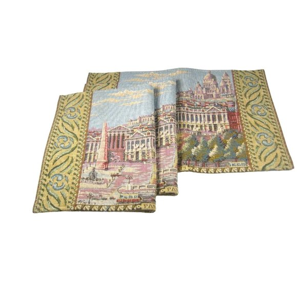Tissages Art De Lys Placemats Set 3 Paris Montmartre 17 In France Tapestry - Picture 2 of 9